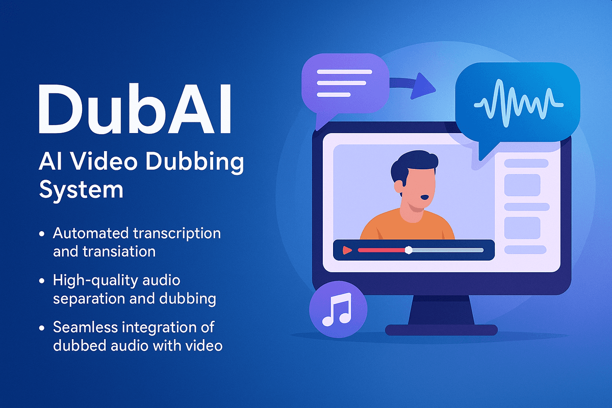 DubAI: AI-Powered Youtube Video Dubbing in 20+ Languages