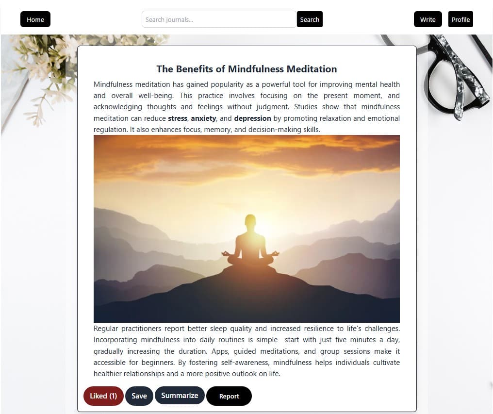 Online Journal Publishing Platform